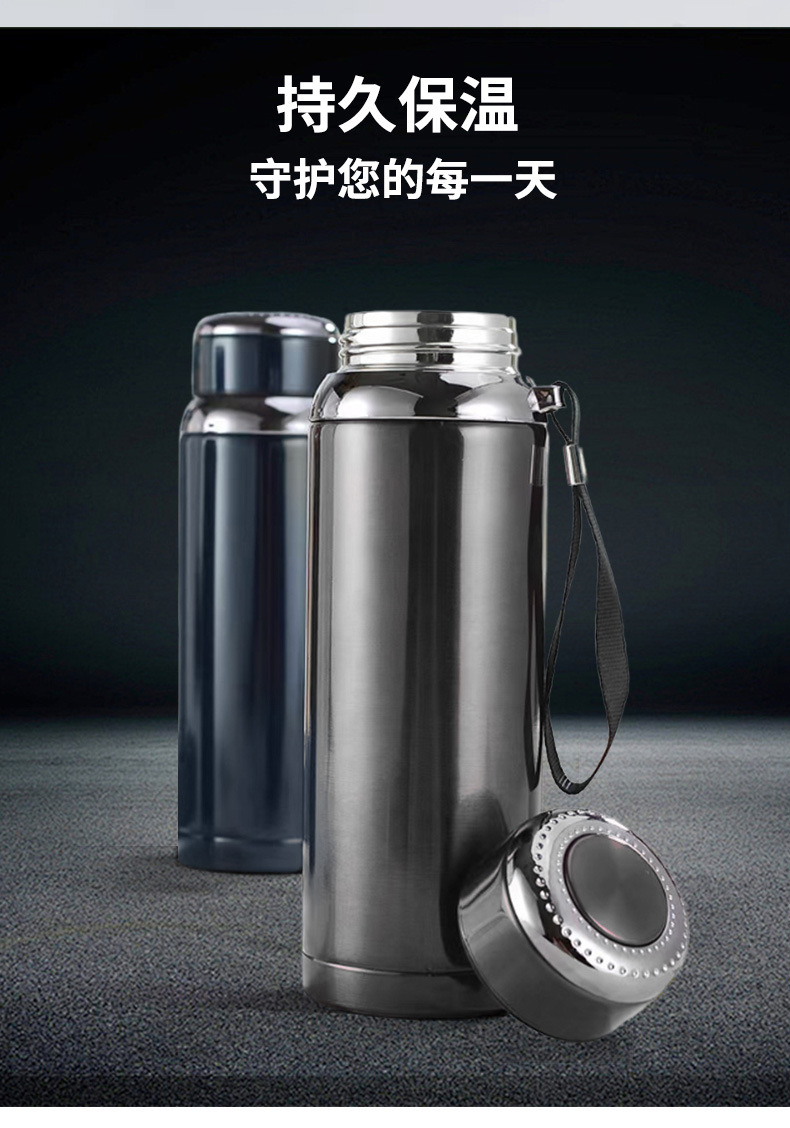 New cross-border 304 stainless steel double-layer sports water cup, outdoor portable large-capacity star pot, insulated cup and water bottle pic 6