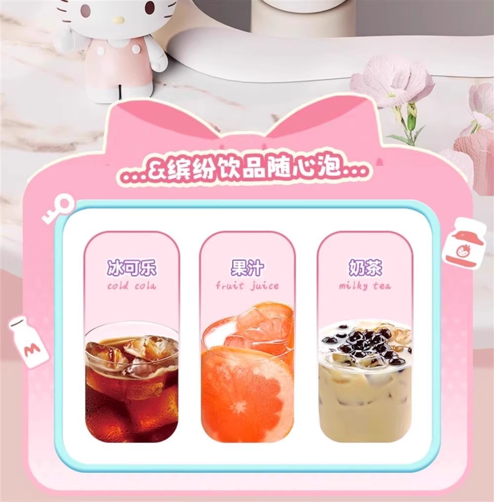 三丽鸥凯蒂猫儿童保温杯316食品级不锈钢高颜值卡通吸管水杯详情24