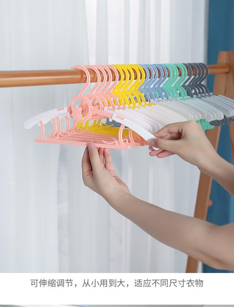 儿童衣架婴儿宝宝专用多功能衣服小孩新生儿晾衣架伸缩家用防滑详情15