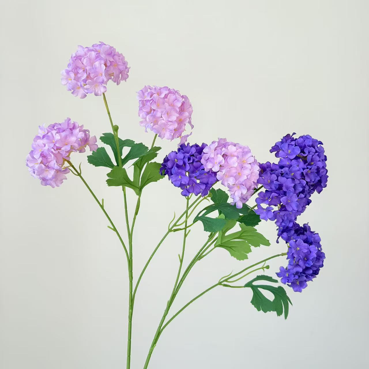 梦幻4头绣球仿真花婚庆婚礼堂布景插花家居假花批发多头仿真绣球详情10