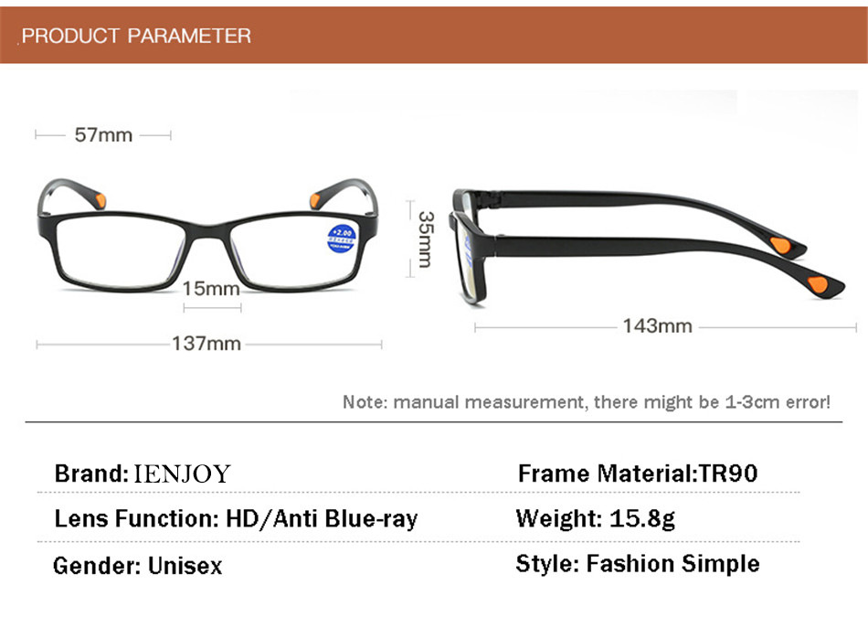 Nuevo tr90 anti-blu-ray gafas de lectura portátil para hombres y mujeres con gafas de lectura al por mayor estilo de venta caliente de happy lake pic 5