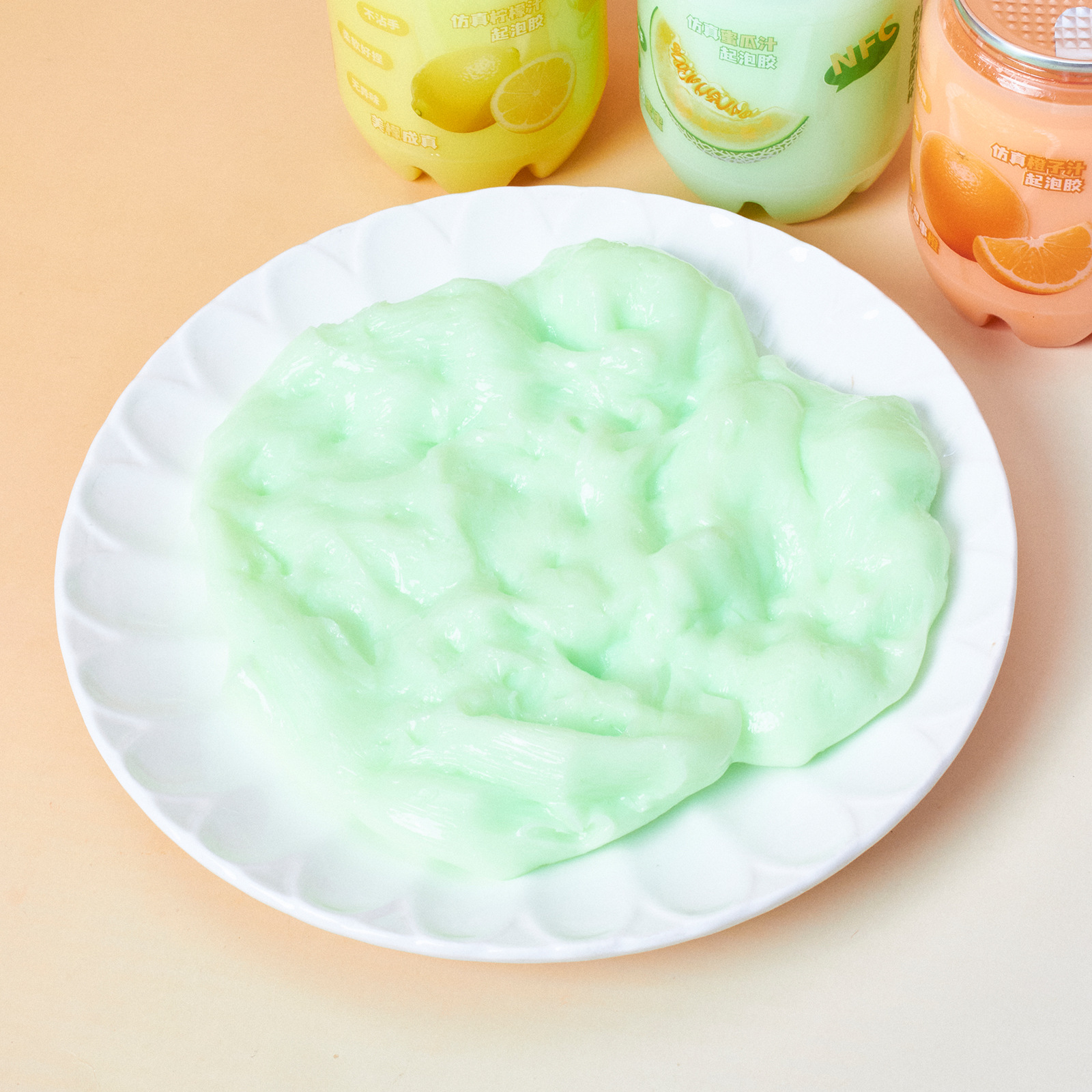 儿童史莱姆水果奶昔起泡胶不粘手超高颜值彩泥玩具水晶泥厂家直销详情6