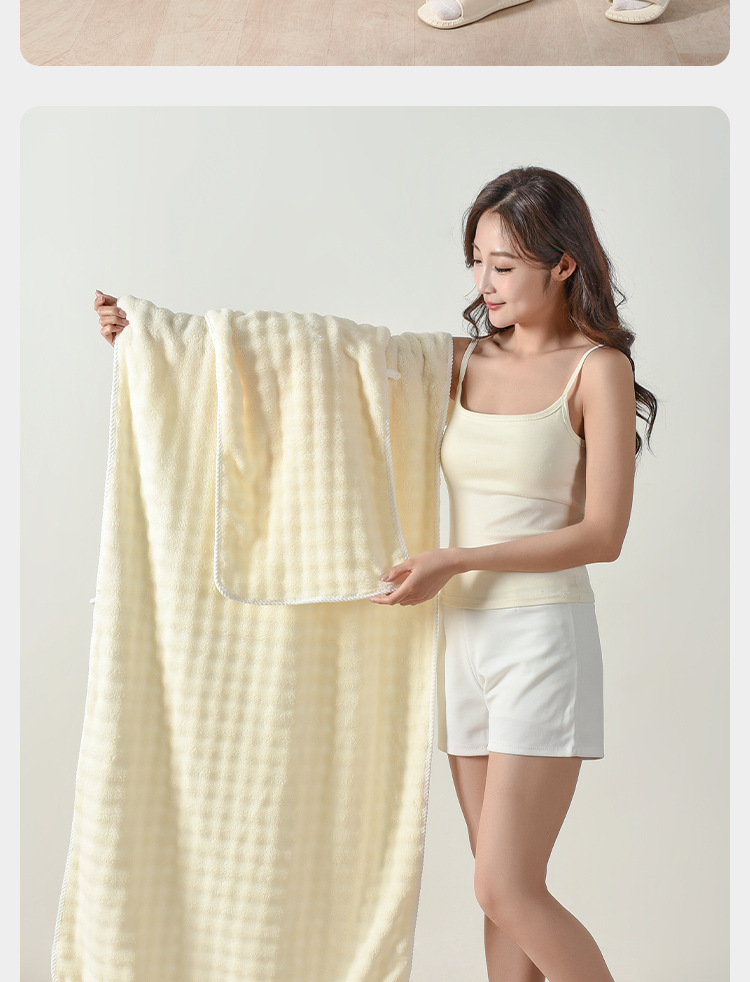 Wholesale of cross-border bubble fleece bath towels, thickened and enlarged coral fleece towels, absorbent and soft face towel sets pic 22