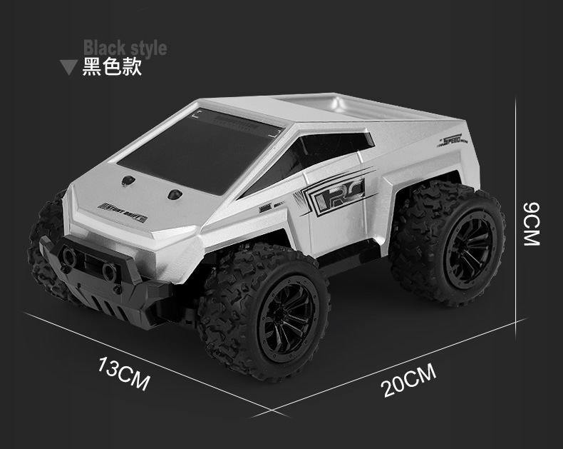 跨境2.4G高速越野车遥控车玩具车皮卡大脚车高低速带灯光手机控制详情15