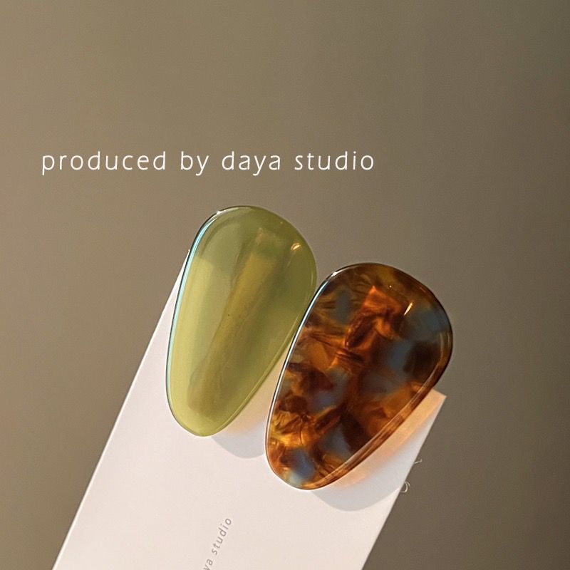 法式又日常 醋酸水滴发夹高级感小众设计气质复古发卡刘海边夹详情4