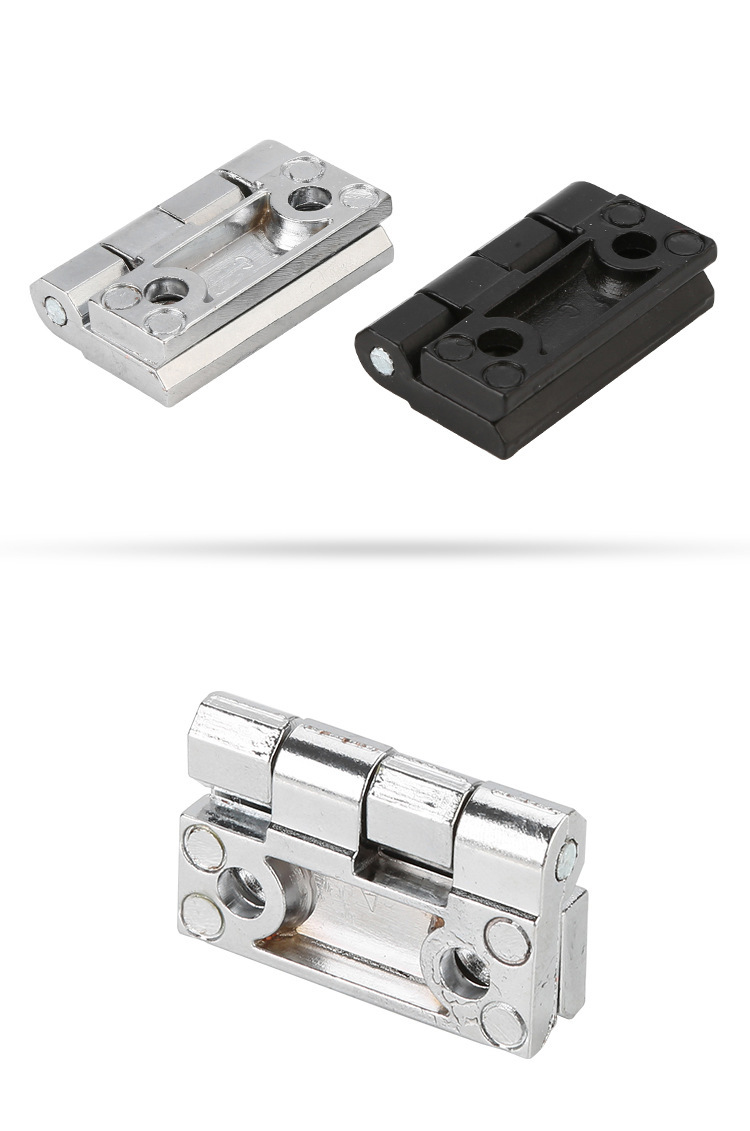 Distribution box hinge, aluminum alloy stud case, thickened bright white chrome-plated black 218 series hinge pic 4