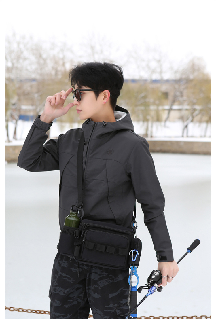 Lu Ya Bag, multi-functional waist bag, single-shoulder backpack, fishing crossbody bag, fishing gear rod bag, fishing storage bag, complete set of equipment pic 18