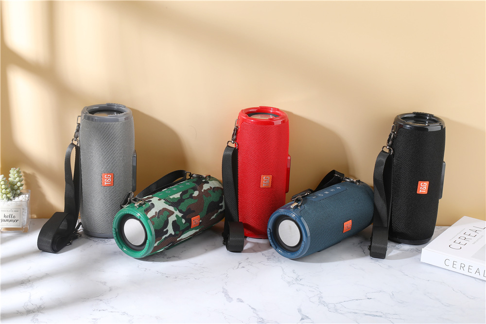 跨境新款便携蓝牙音箱户外创意插卡蓝牙音响布艺低音炮收音机批发详情8
