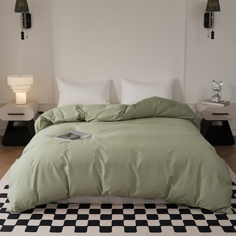 Single-piece quilt cover, pure cotton long-staple cotton bed sheet, bed cap, oversized quilt cover, skin-friendly single and double solid color bedding pic 31