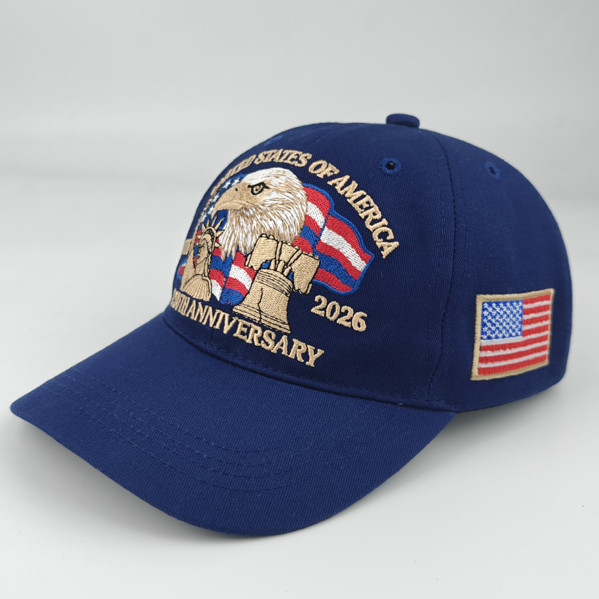 New in-stock American 250th anniversary commemorative baseball cap, three-dimensional embroidered commemorative cap, cross-border headband baseball cap pic 32