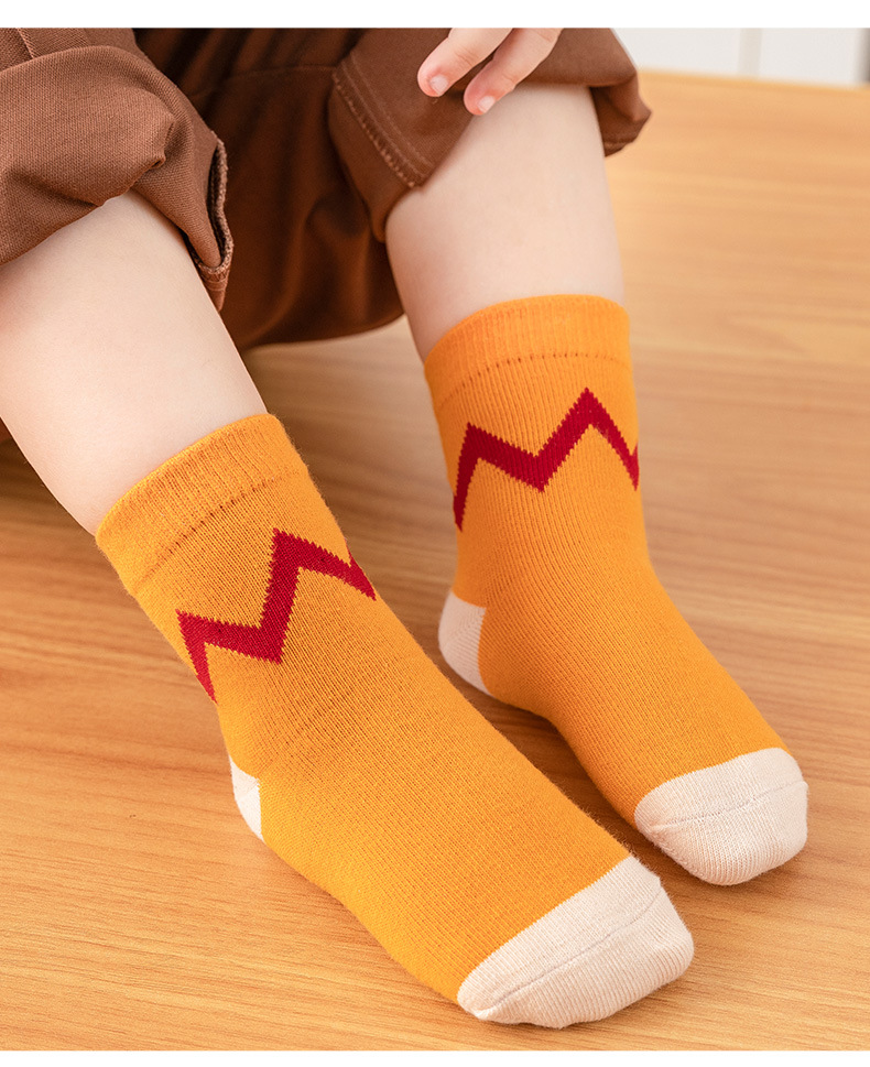 跨境儿童中筒袜子秋冬男童运动袜大童宝宝婴儿地板袜女童长袜批发详情11