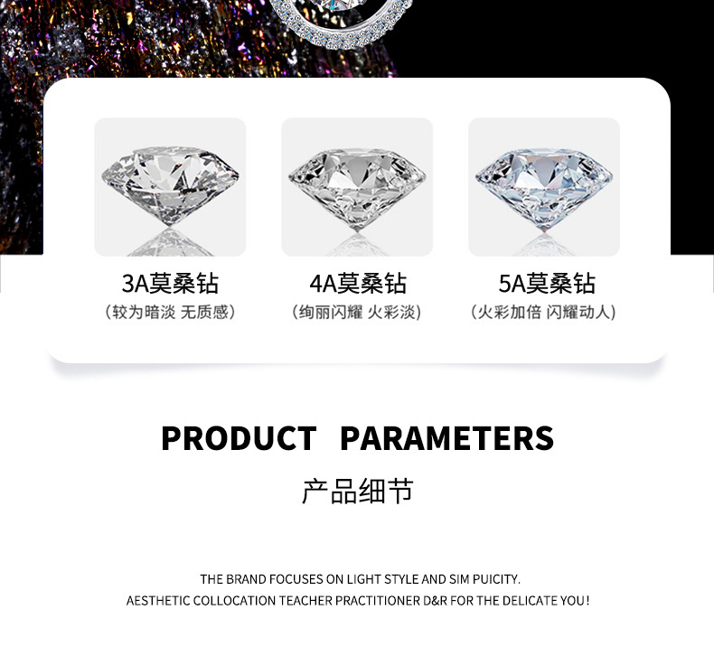 Zhuoheng Select S925 sterling Silver Beating Heart Maneki Neko Necklace, Moissanite Dynamic Necklace for Women, Totoro Collarbone Chain Necklace pic 11