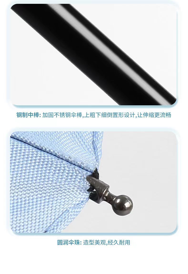 12骨雨伞全自动折叠雨伞男大号双人晴雨遮阳防晒防紫外线现货批发详情16