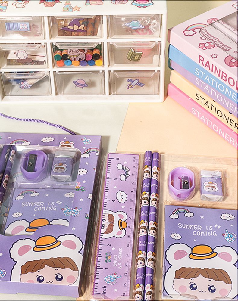 小学生奖品文具六件套礼盒铅笔橡皮擦儿童学习用品幼儿园礼物礼品详情13