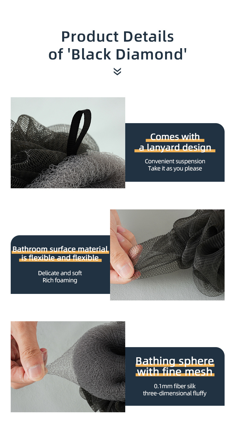 Men's shower ball dual purpose mud rubbing bath towel详情6
