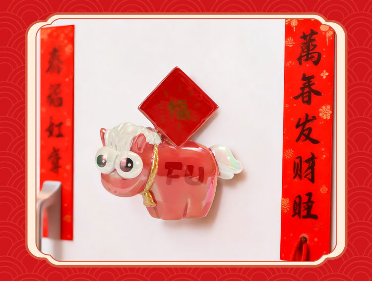 There will be fridge magnet blind boxes for the Year of the Horse mascot resin handicrafts and cartoon cute little horse fridge magnets available for wholesale soon pic 14