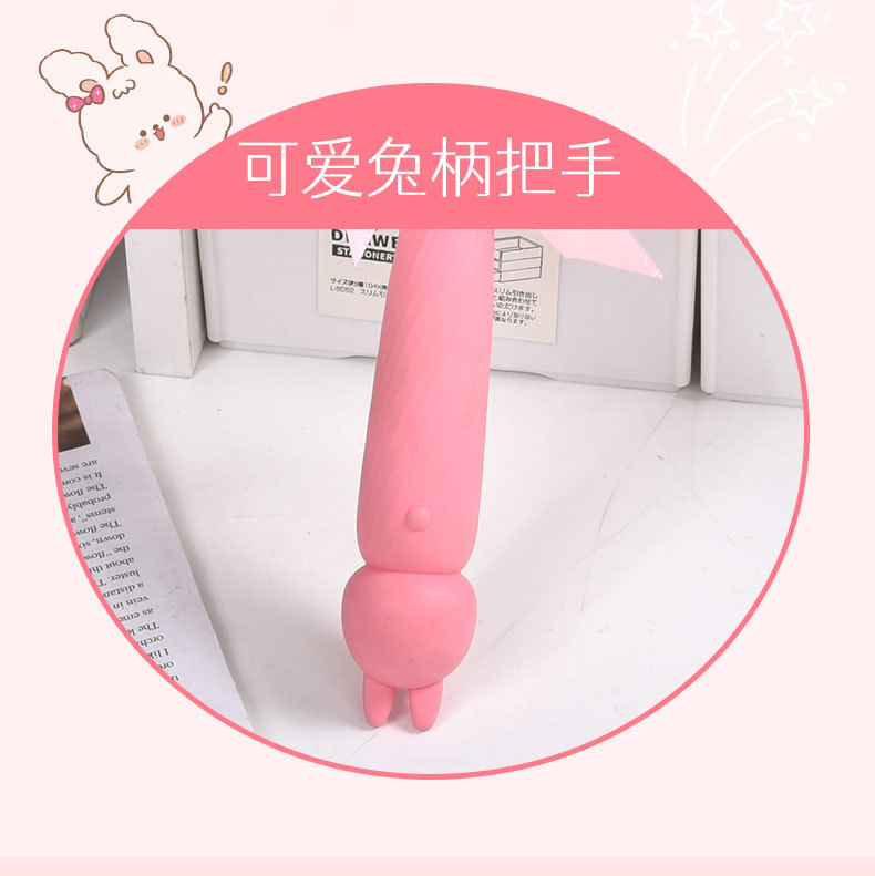 兔子化妆镜手持镜diy材料包手工制作可爱奶油小镜手作团建礼物详情5