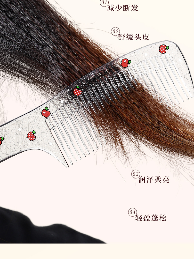 Sanrio officially authorized Hello Kitty series plastic comb portable travel wide-toothed dormitory girl hair comb pic 11