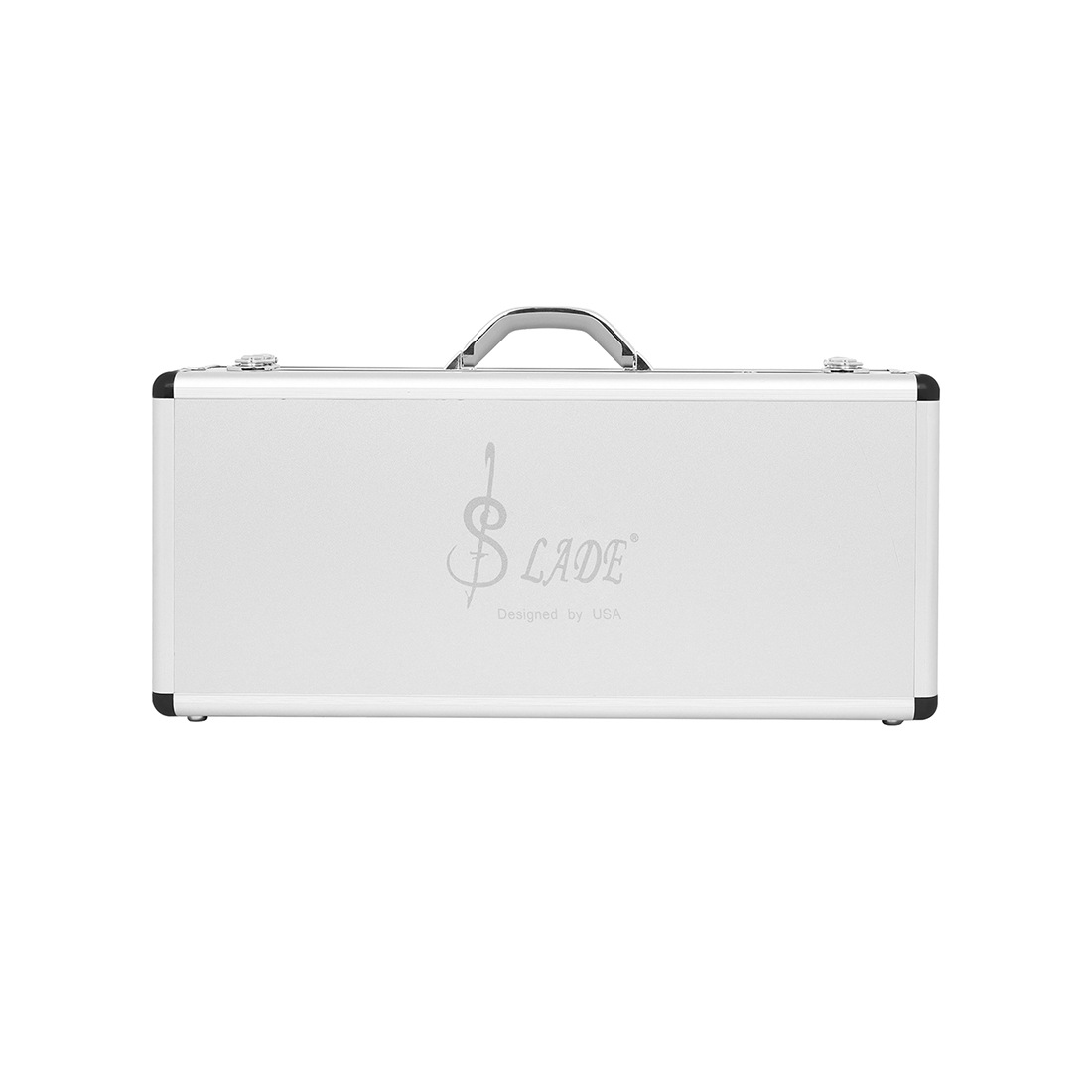 Alto Alto saxophone for export, aluminum alloy case, E-flat key, brass tube body, white shell gold saxophone instrument pic 15