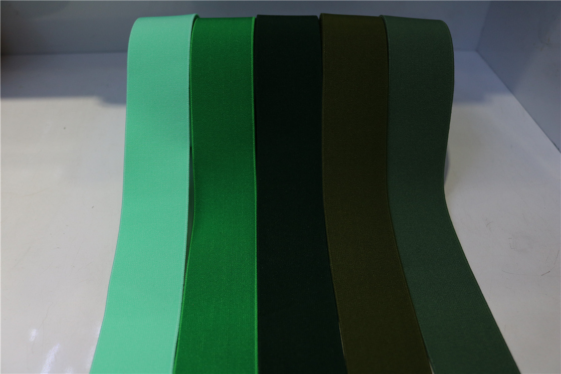The manufacturer has in stock colored webbing, polyester denser imitation nylon elastic bands, clothing accessories, rubber bands, and supports color processing pic 6