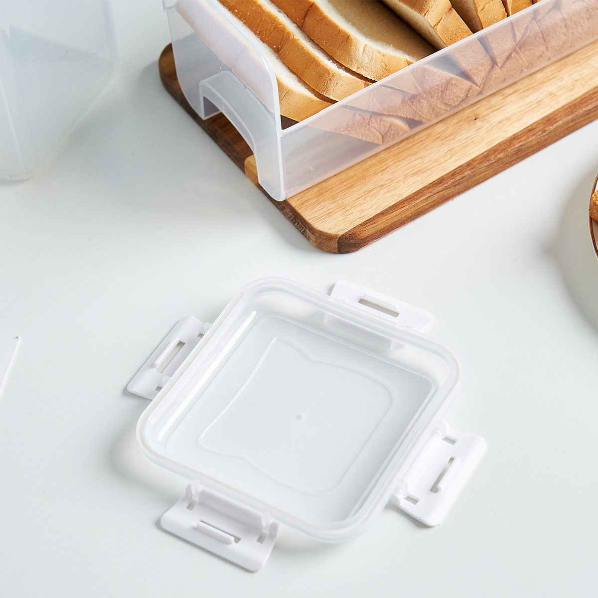 Amazon bread and toast storage box, fresh-keeping box, bread and toast storage box, bread storage distribution box, sealed jar pic 18