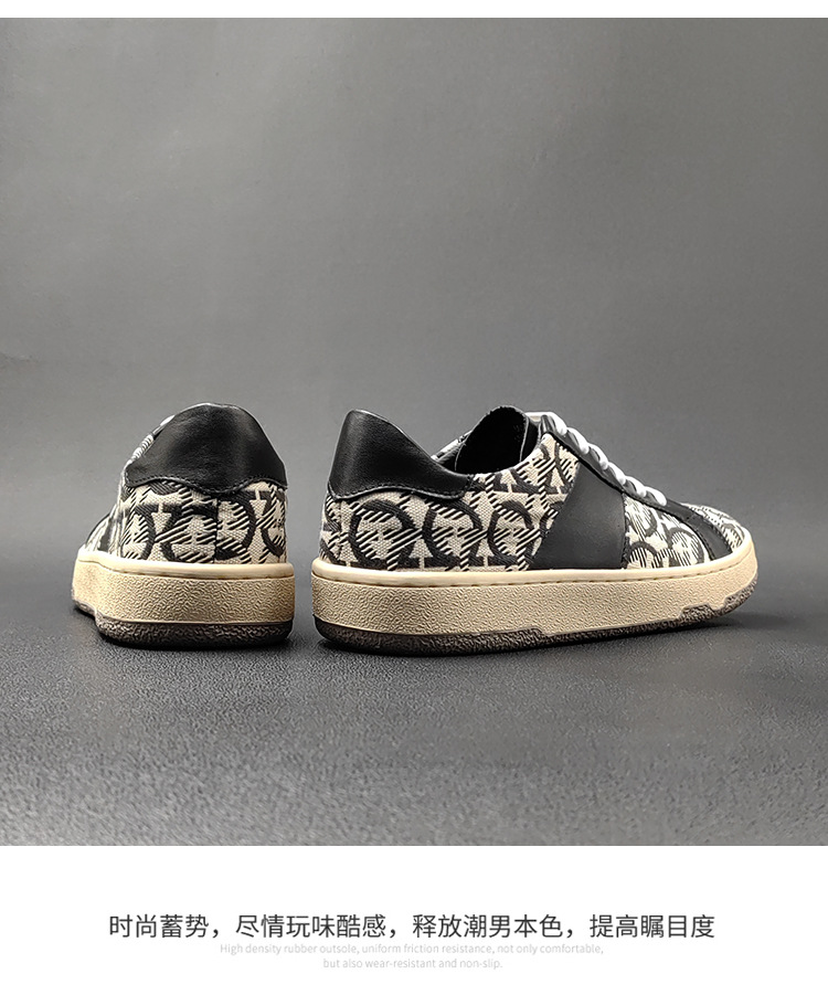 板鞋男款潮鞋真皮男生休闲鞋潮流百搭欧洲站男鞋轻奢高端男士单鞋详情14