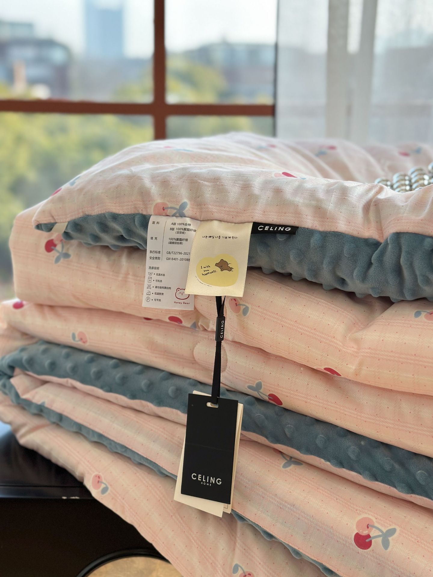 13372 All-cotton cartoon small floral print spring and autumn quilt soothing, bean quilt warm and fleece winter quilt core pic 98