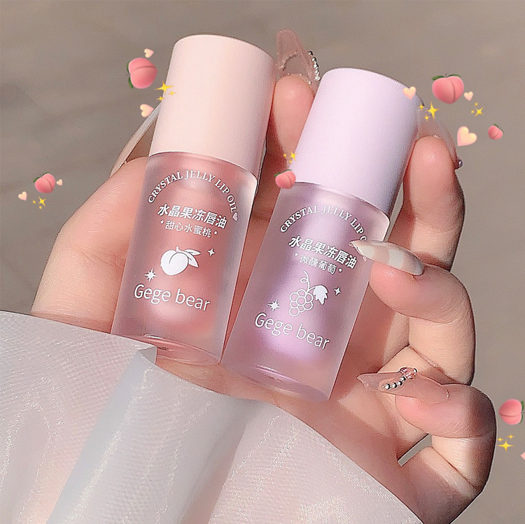 Gege bear Crystal Jelly Lip Oil Moisturizes and hydrates, reduces lip lines, Lipstick Base Lip gloss pic 24