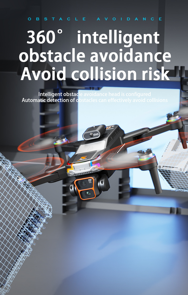 JS39跨境新品无人机带一键返航无刷电机高清屏幕航拍遥控飞机玩具详情28