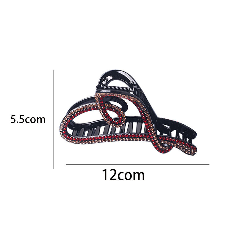 Extra-large size grabber for women, 2025 new style, high-end feel, thick hair at the back of the head, shark clip, hair clip headwear pic 2