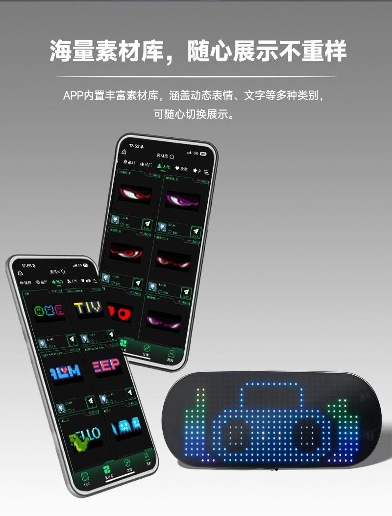 Smart LED bicycle taillights, automatic brake and steering warning DIY animation, universal warning lights for mountain and road bikes pic 6