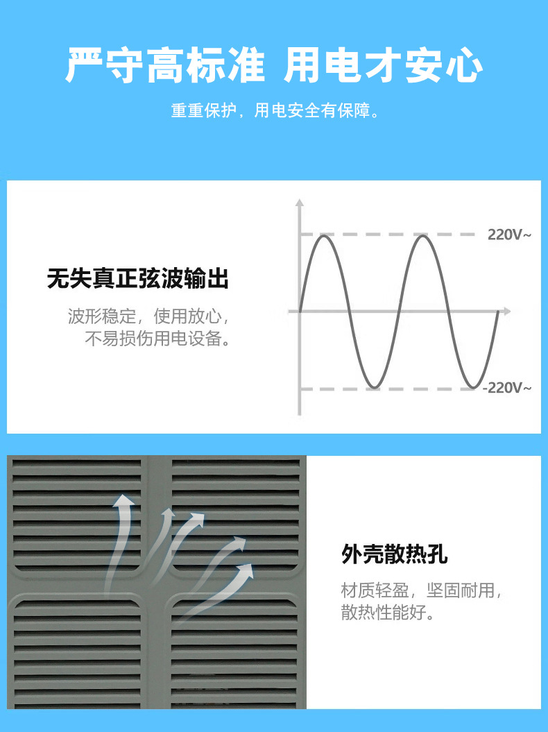 600W outdoor mobile power supply, high-power vehicle self-driving camping solar portable energy storage emergency power box pic 12