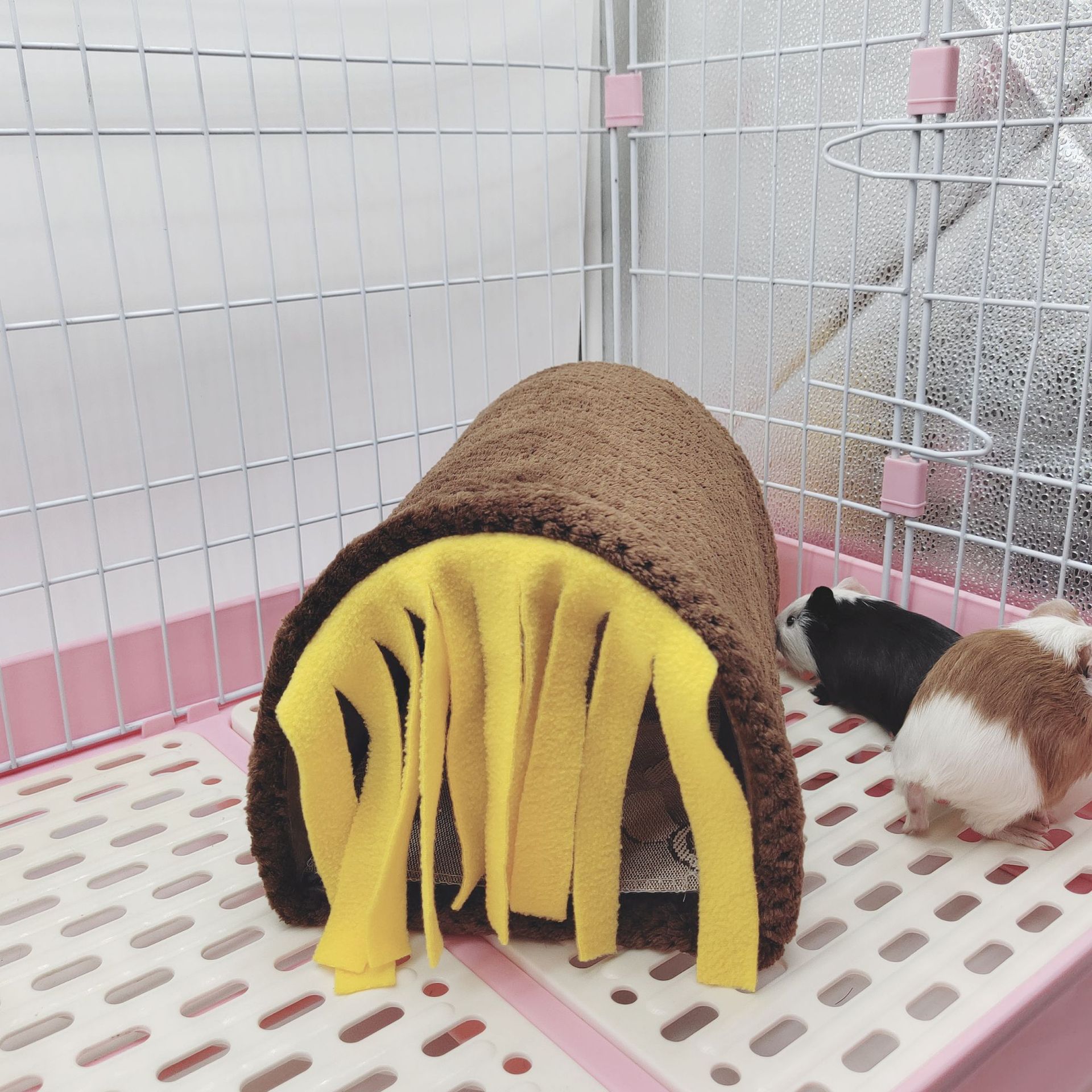 仓鼠豚鼠兔子流苏隧道窝 荷兰猪通道小型动物通道栖息场所隐蔽屋详情10