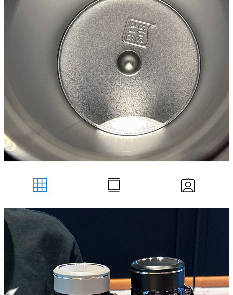 新款316不锈钢保温杯大容量便携手提茶水分离茶杯高颜值汽车杯子详情7