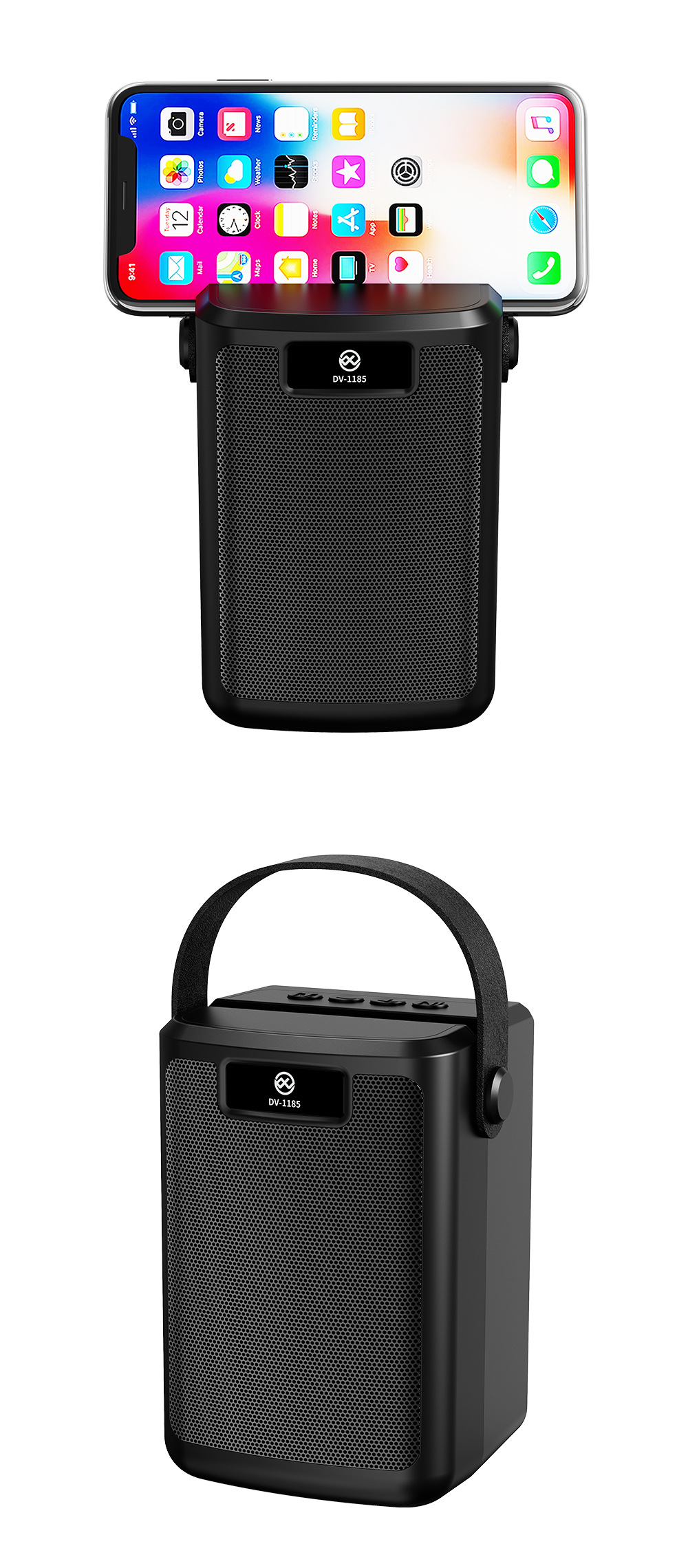 The 2025 new Bluetooth mini speaker, outdoor high-volume portable card-inserting music player, hand-held audio system pic 9
