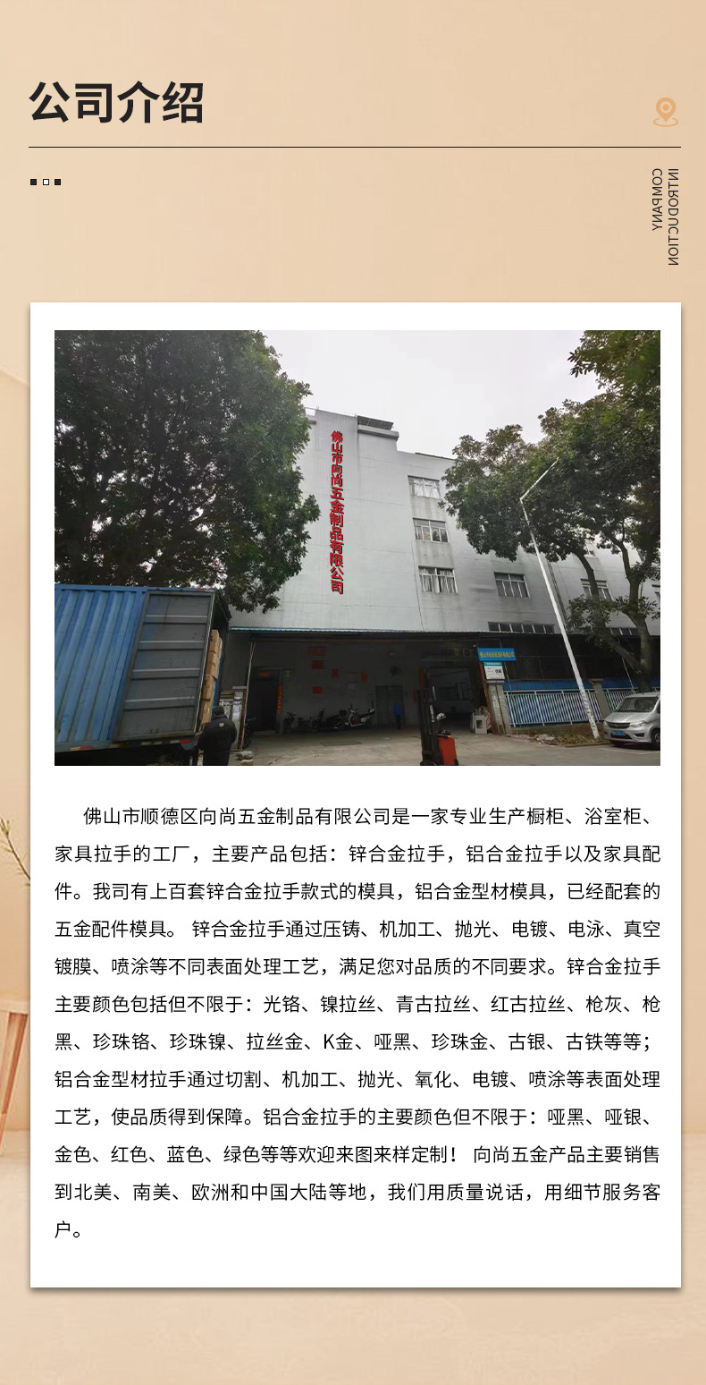 厂家供应浴室柜橱柜多孔距拉手家具拉手锌合金竹节拉手UP-4078详情6