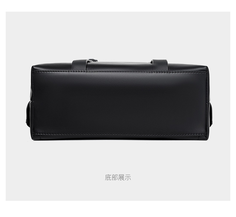 This simple and trendy double-shoulder computer bag for both men and women is fashionable and versatile. It has a large capacity and is a niche backpack with a PU waterproof leather film pic 29