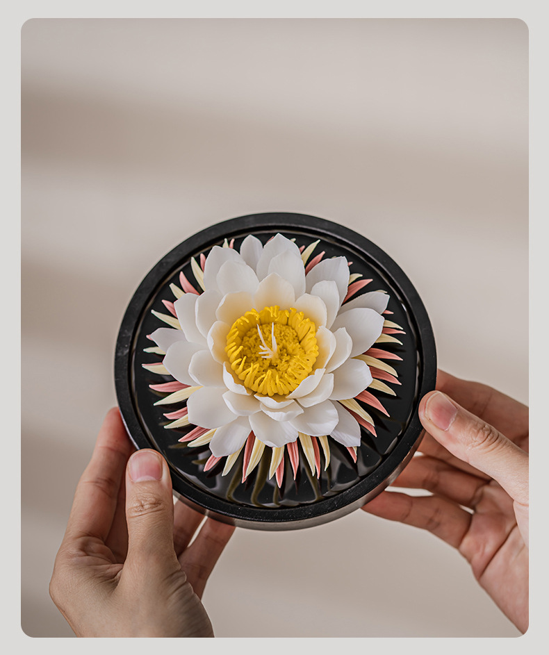 手工牡丹花礼物跨境工艺品车载香薰摆件高级感小众陶瓷花伴手礼品详情22