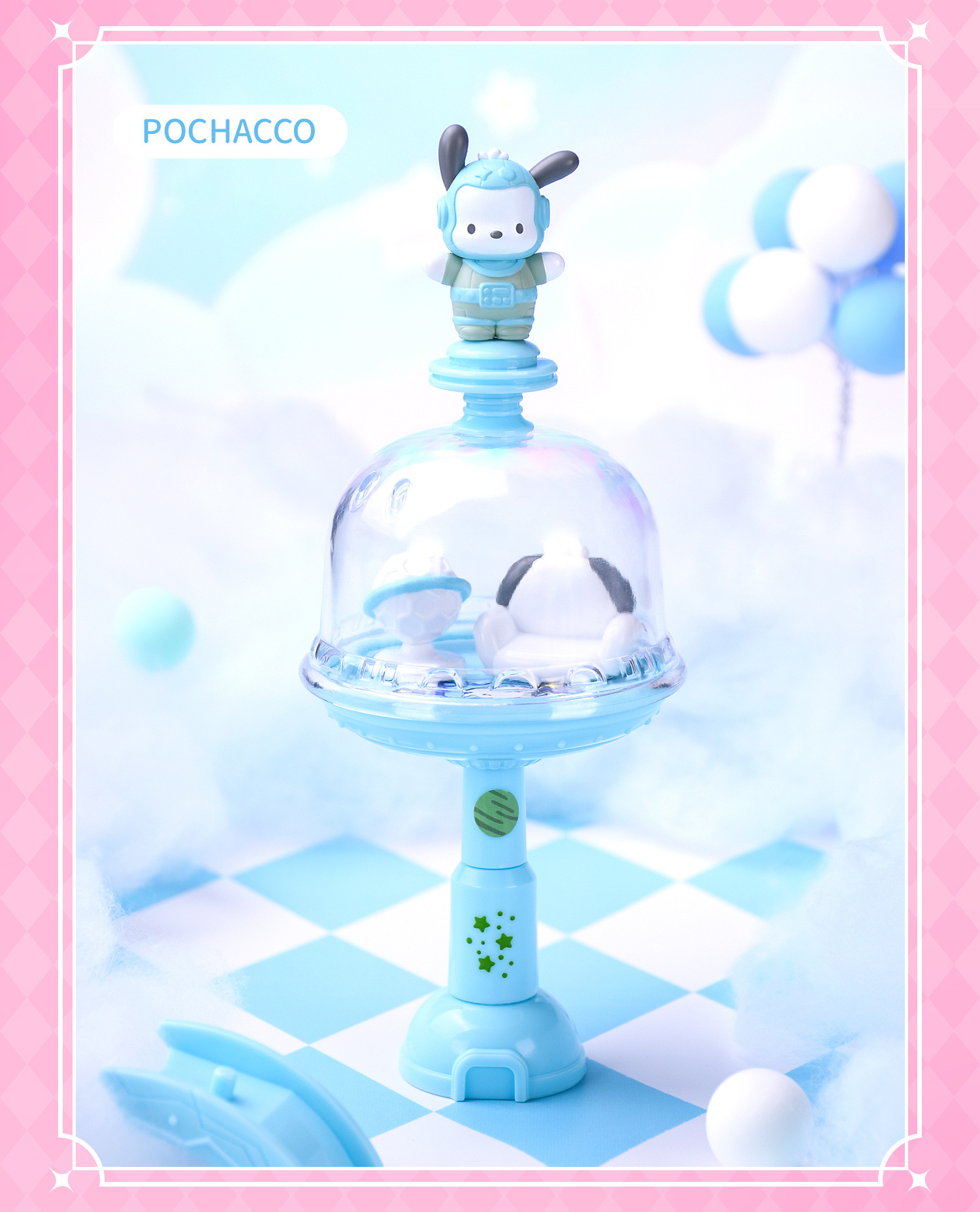 The official Sanrio family Dream Territory series blind box features a cute KT cat-themed decorative nest pic 14