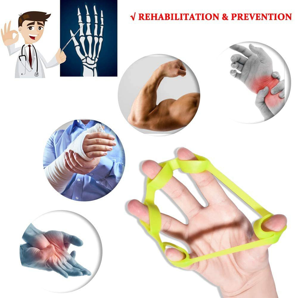 Cross-border silicone finger tension ring, finger trainer, finger exercise device, hand rehabilitation tension device, five-finger trainer pic 15