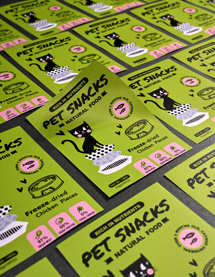 Customized self-adhesive labels, logo stickers, small-batch food QR code packaging, InS-style printing and printing pic 14