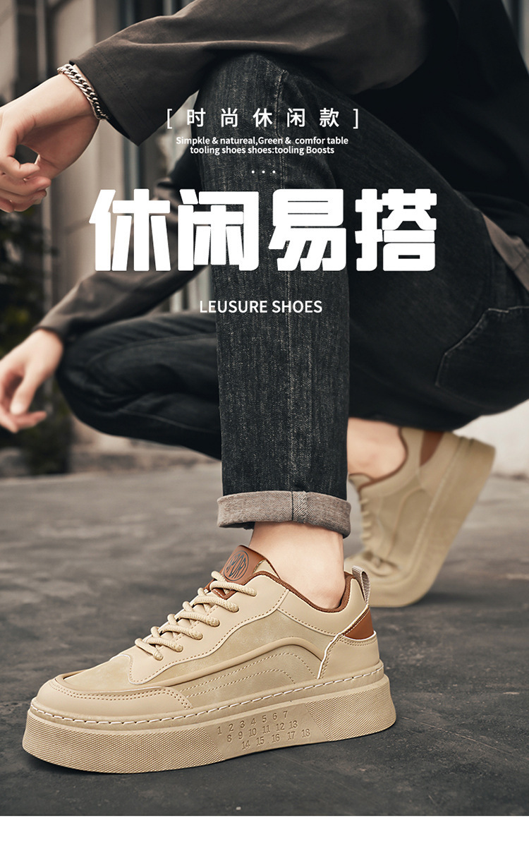 2025新款防滑舒适抗菌吸汗高品质高品质材料运动潮鞋男式休闲单鞋详情1