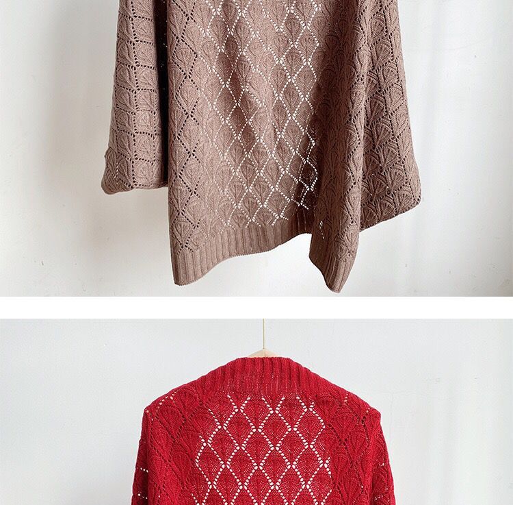 披肩女夏季高级感春夏新款针织外穿坎肩韩版百搭宽松夏天旗袍外套详情11