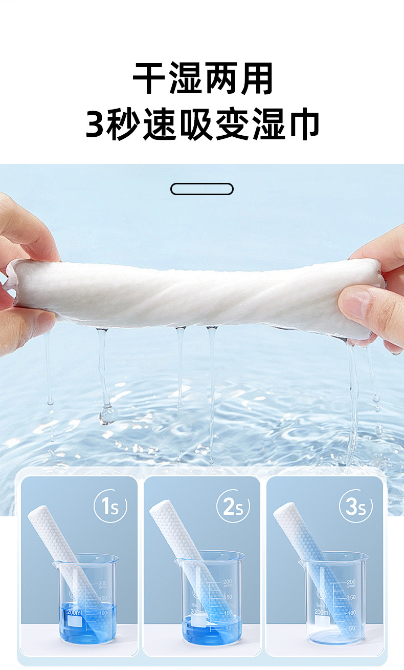 Amazon cross-border pull-out face towel, thick all-cotton makeup remover, pure cotton box, pull-out disposable cotton soft towel pic 7