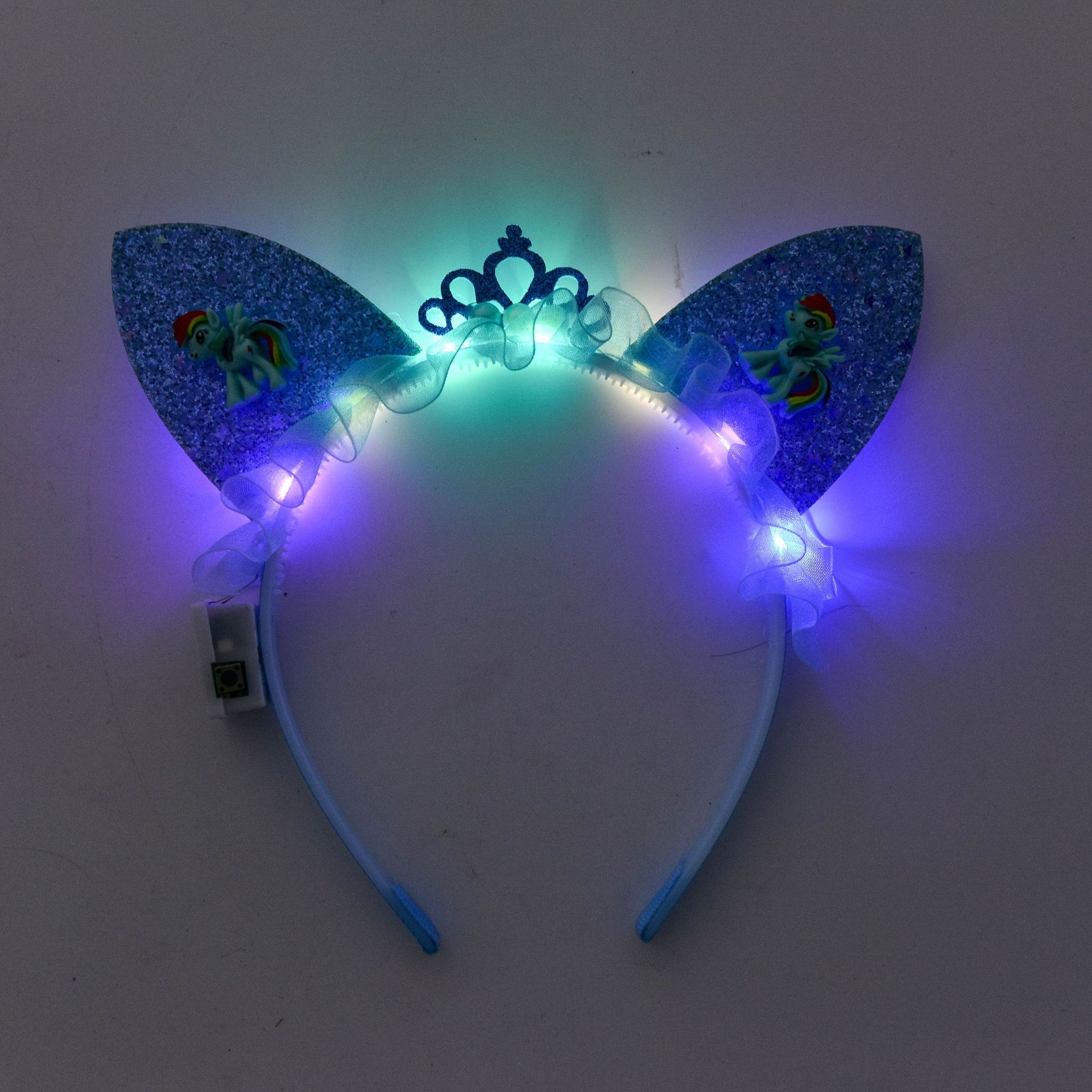 Luminous headband, flashing headband, luminous toy cat horn headband pic 2