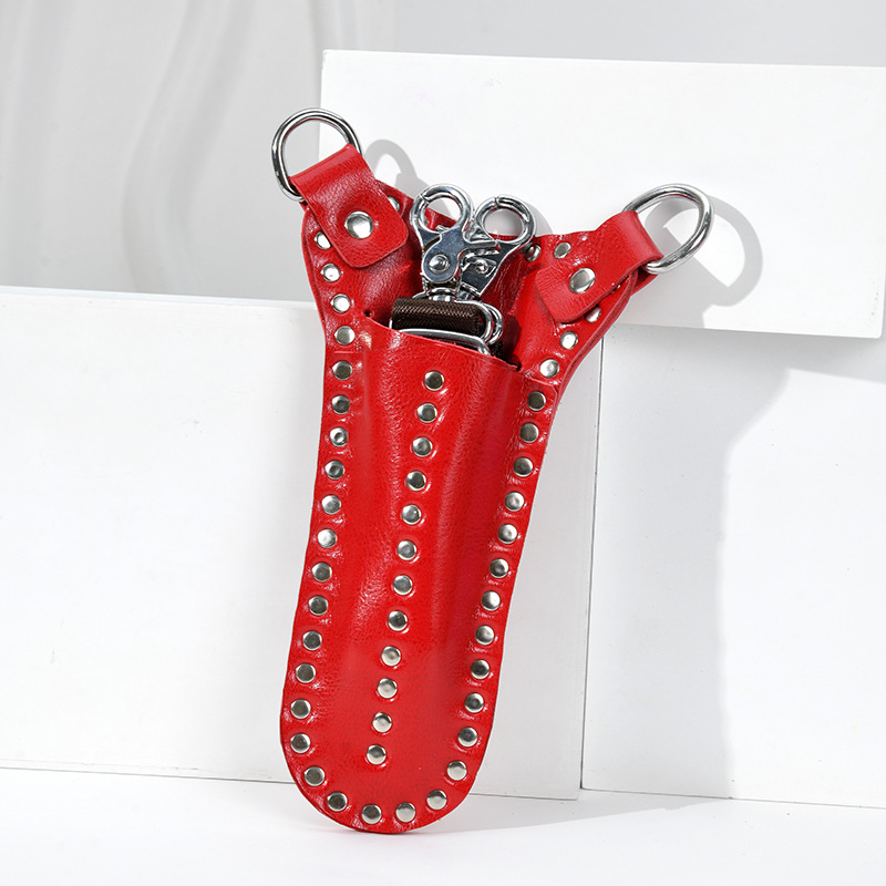 Portable hair salon multi-functional scissors storage bag, hair care tools comb bag, scissors waist bag, hair care scissors bag pic 3