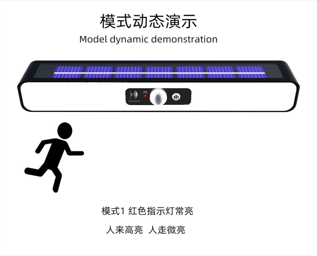 太阳能夹子led灯户外防水灯家用太阳能路灯感应庭院灯照明壁灯详情7