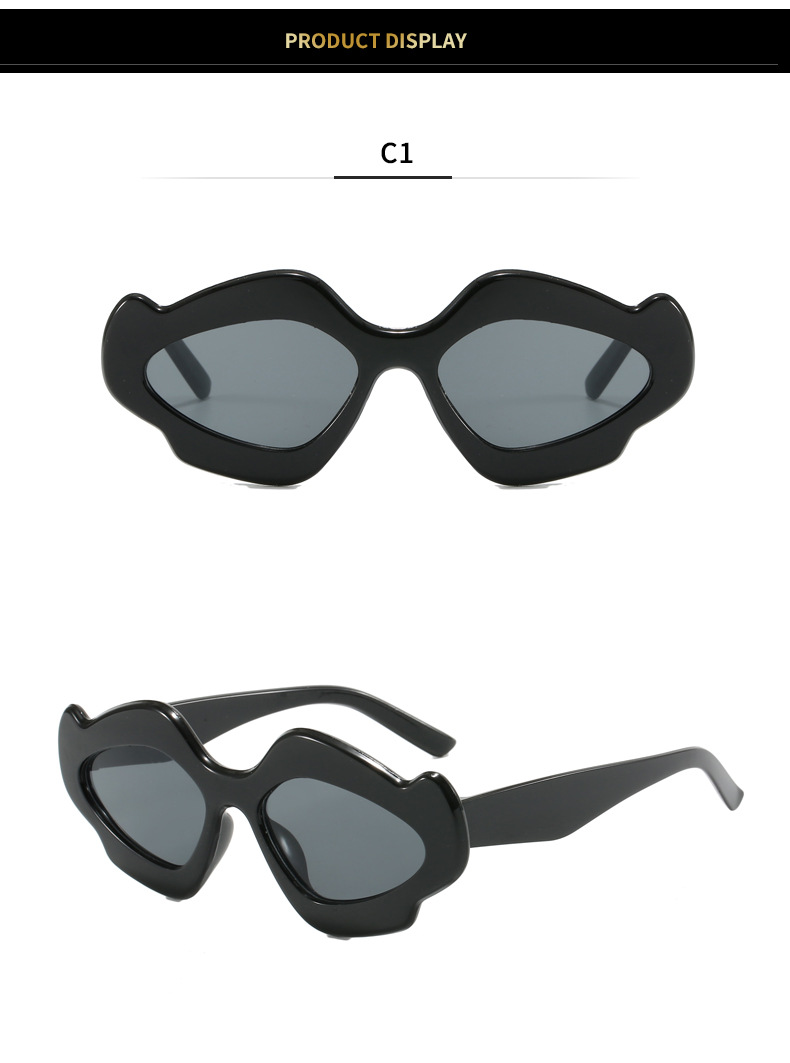 夏季新款云朵眼镜男女潮夸张异形太阳镜欧美千禧辣妹网红街拍墨镜详情7