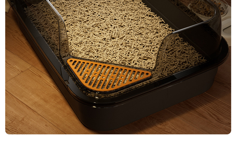 Wholesale from the original manufacturer of extra-large cat litter boxes with splash prevention, semi-enclosed cat toilets and extra-large open cat litter boxes pic 17