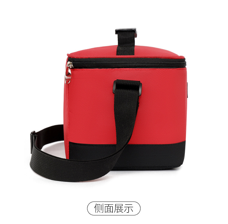 Wholesale aluminum foil lunch bags, waterproof ice packs, hand-held lunch box bags, thickened striped bento bags, insulated bags, cross-border pic 38